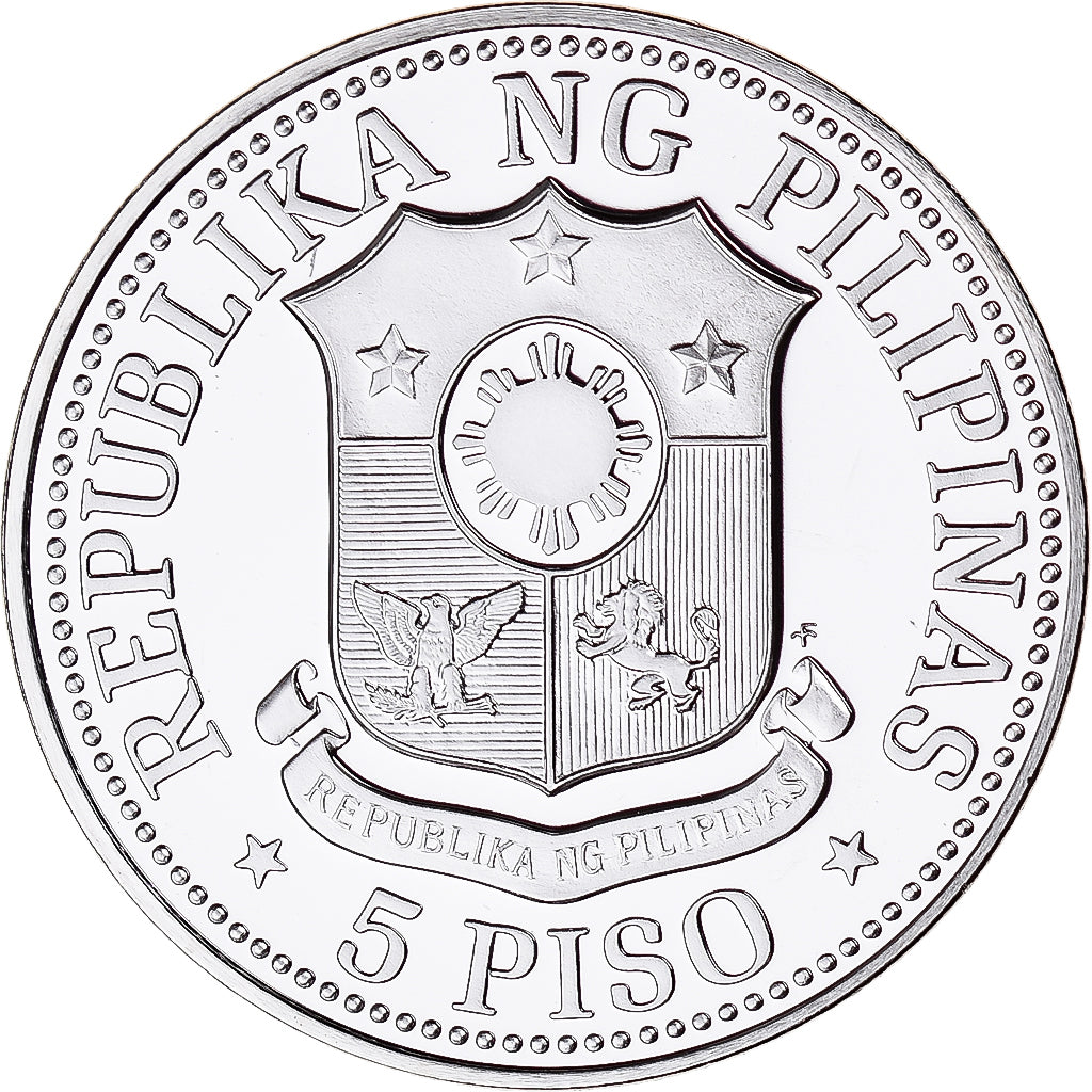 Monnaie, Philippines, The New Society, 5 Piso, 1975, FDC, Nickel, KM:210.1