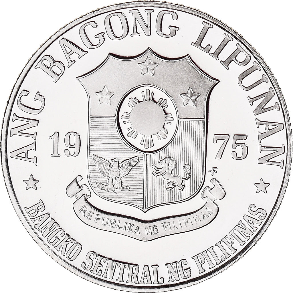 Coin, Philippines, The New Society, Piso, 1975, MS(65-70), Copper-nickel