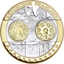 France, Medal, L'Europe, 2002, République Française, MS(65-70), Silver