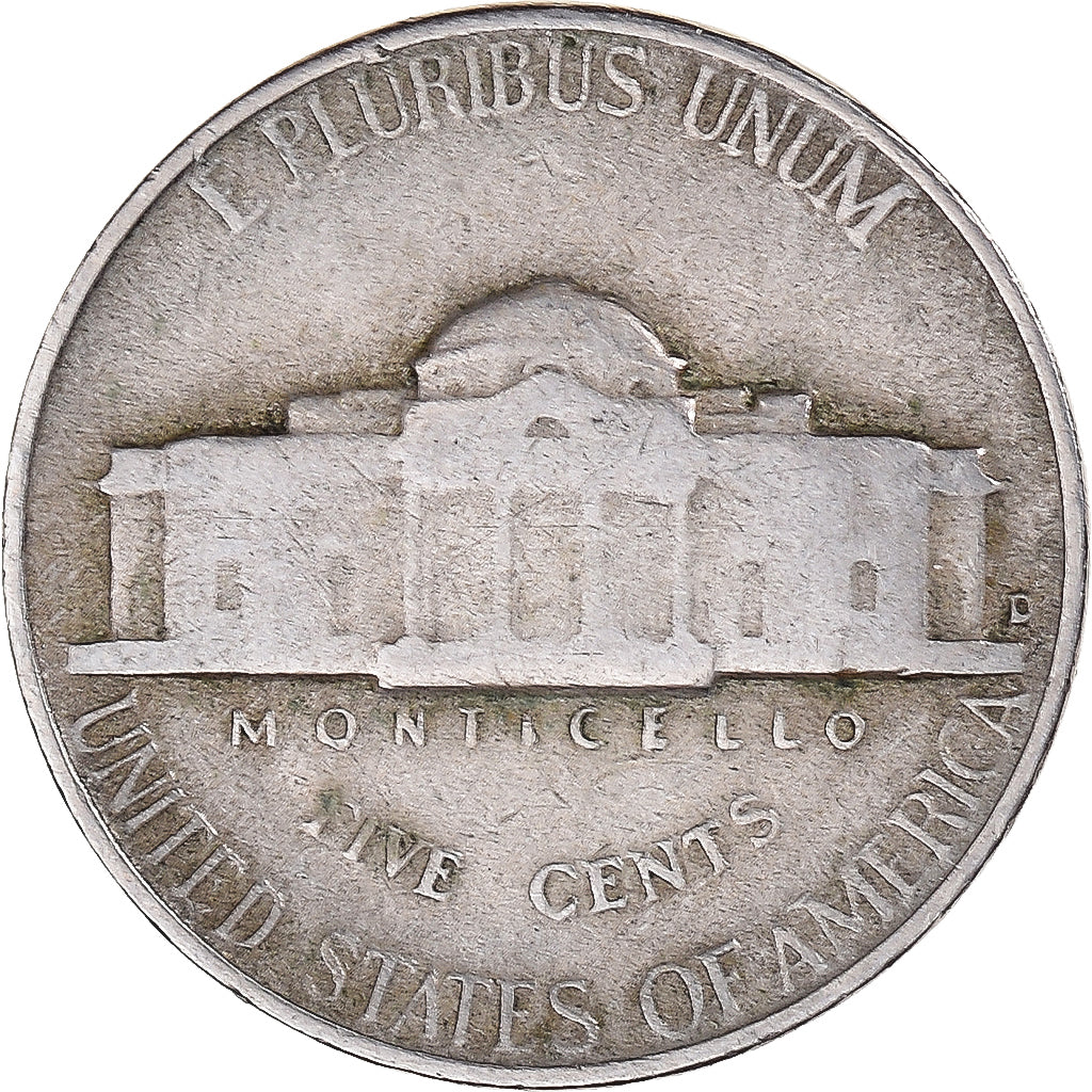 Moneda, Estados Unidos, Jefferson Nickel, 5 Cents, 1946, U.S. Mint, Denver, MBC