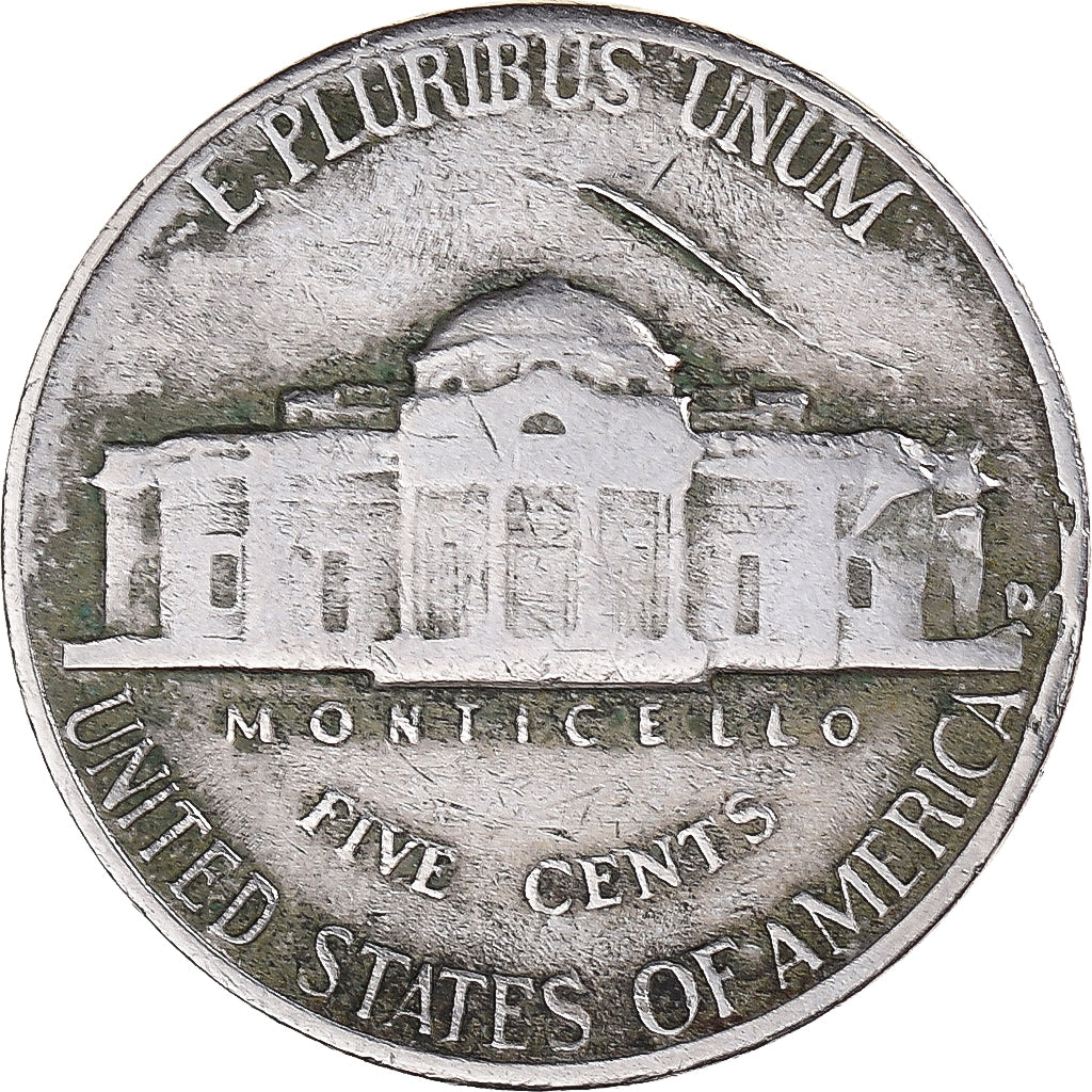 Moneda, Estados Unidos, Jefferson Nickel, 5 Cents, 1959, U.S. Mint, Denver, BC+