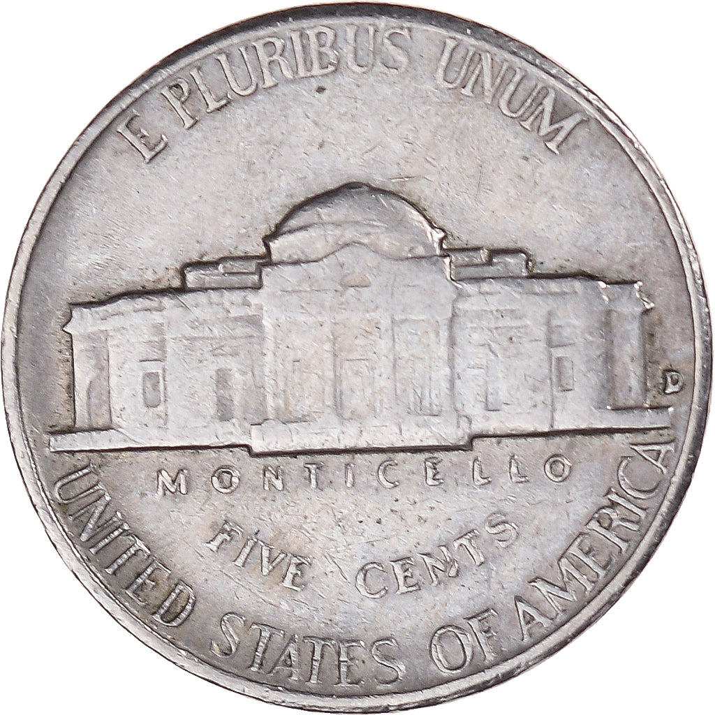 Moneta, Stati Uniti, Jefferson Nickel, 5 Cents, 1957, U.S. Mint, Denver, BB