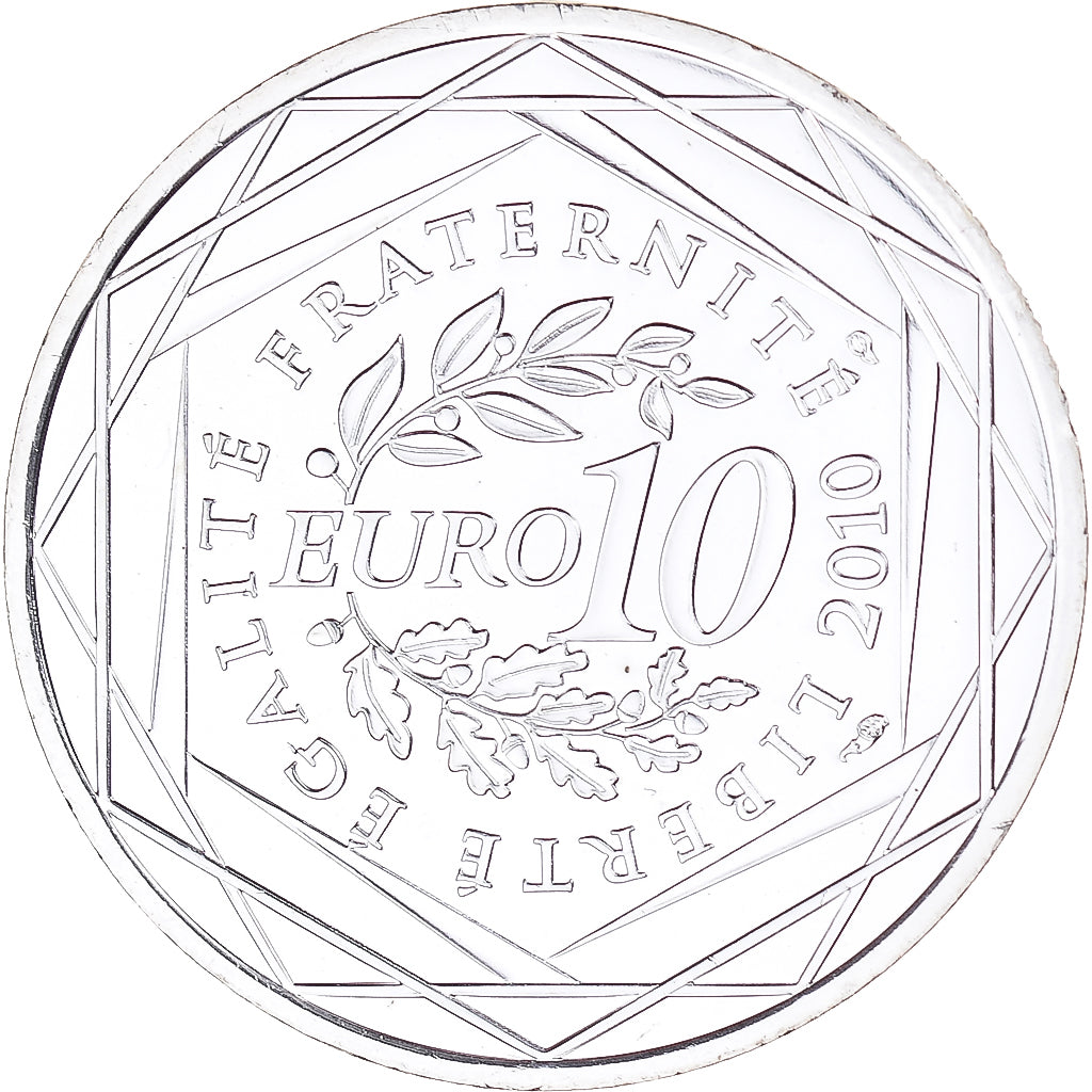 Francia, 10 Euro, Picardie, 2010, Paris, FDC, Plata, KM:1666