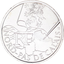 France, 10 Euro, 2010, Paris, Nord-Pas De Calais, MS(65-70), Silver