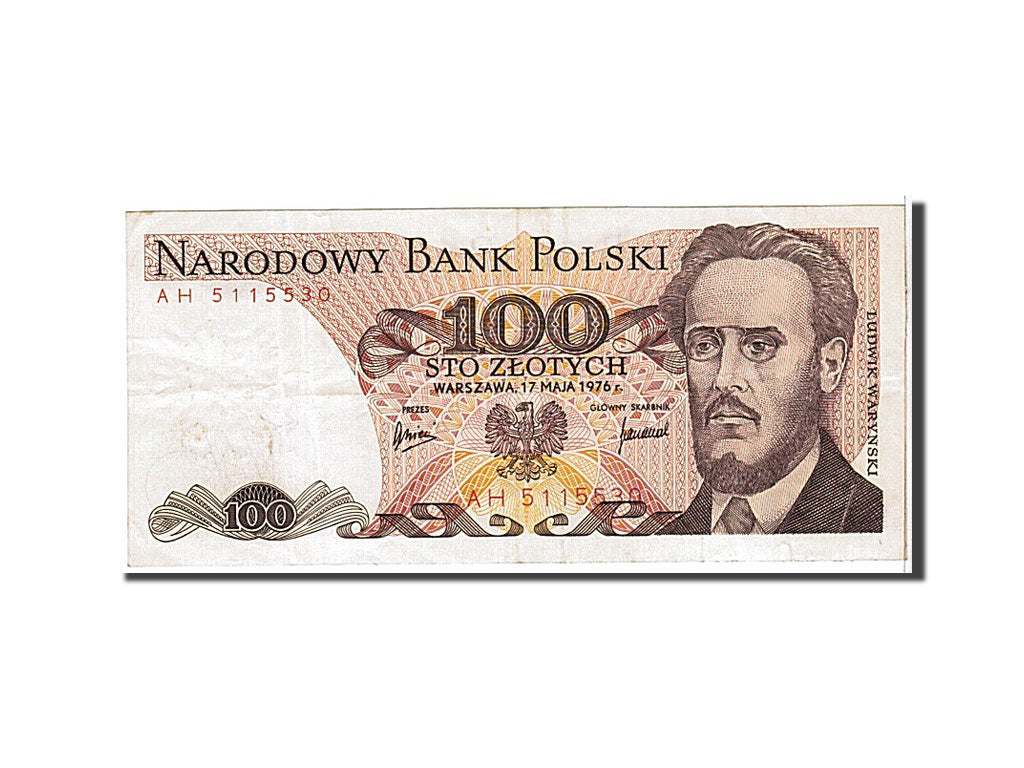 Poland, 100 Zlotych, 1976, KM #143b, EF(40-45), AH5115530