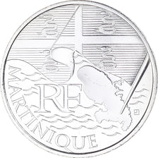 France, 10 Euro, 2010, Paris, Martinique, FDC, Argent, KM:1662