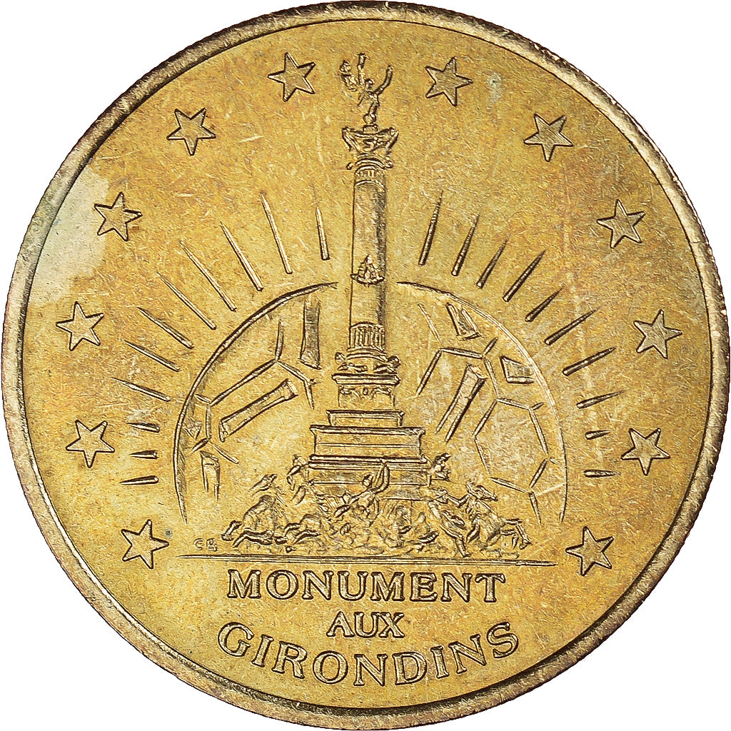 France, Token, Euro des Villes, 1998, Bordeaux - Monument des Girondins