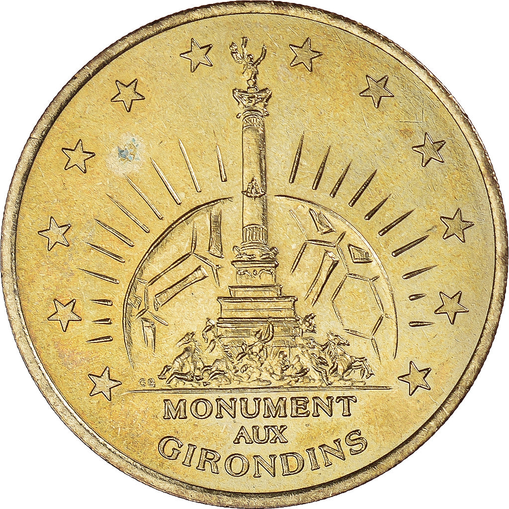 France, Token, Euro des Villes, 1998, Bordeaux - Monument des Girondins