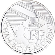 France, 10 Euro, Champagne-Ardenne, 2010, Paris, MS(65-70), Silver