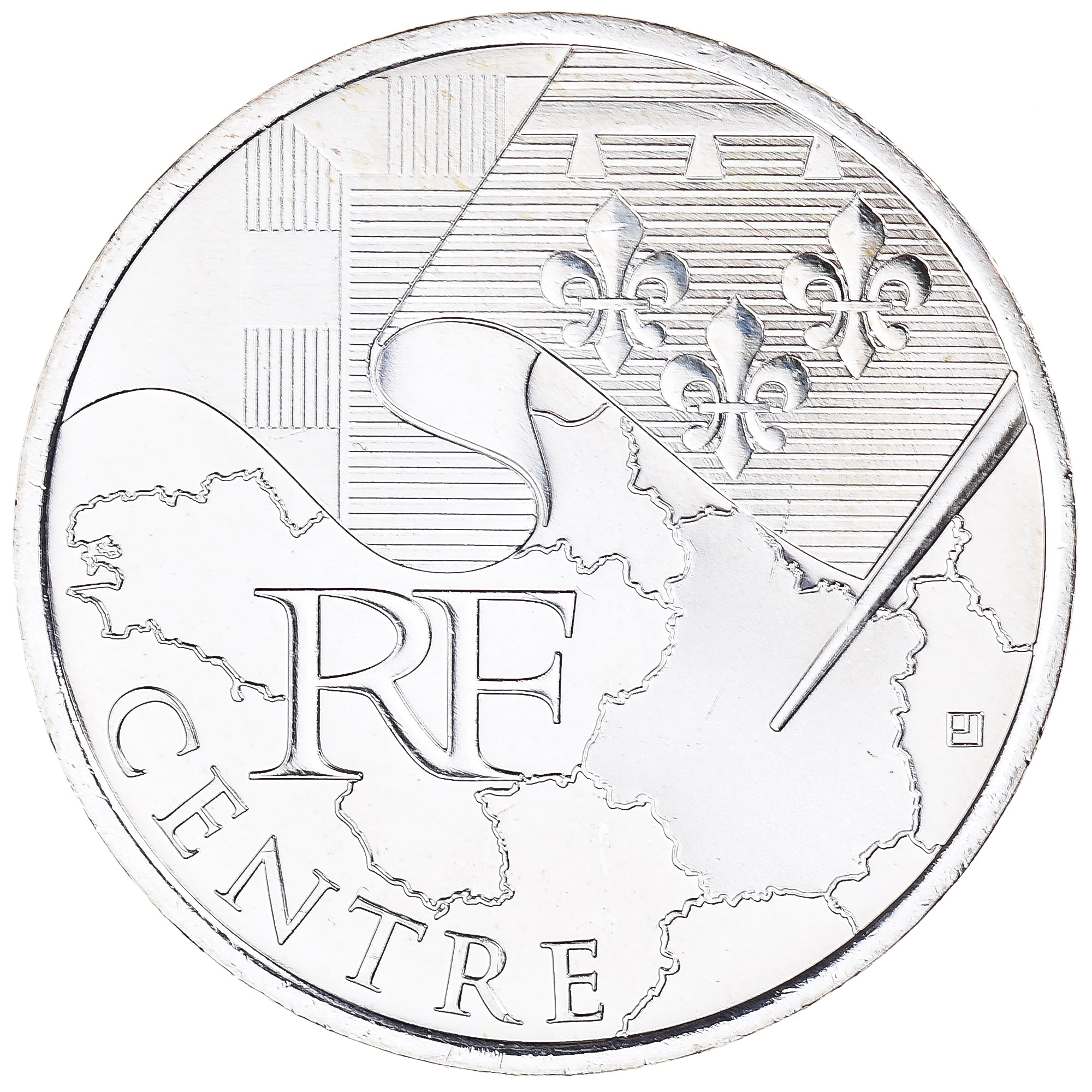 Francia, 10 Euro, Euros des régions, 2010, Paris, Centre, FDC, Argento, KM:1650