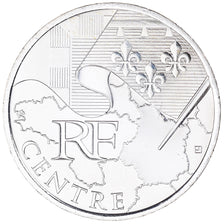 Francia, 10 Euro, Euros des régions, 2010, Paris, Centre, FDC, Argento, KM:1650