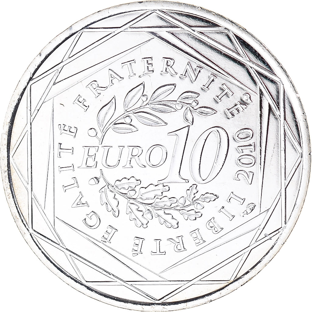 Francia, 10 Euro, Euros des régions, 2010, Paris, Centre, FDC, Argento, KM:1650