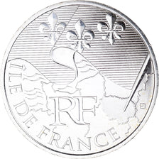 França, 10 Euro, Île-de-France, 2010, Paris, MS(65-70), Prata, KM:1657