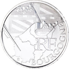 France, 10 Euro, Bourgogne, 2010, Paris, FDC, Argent, KM:1649