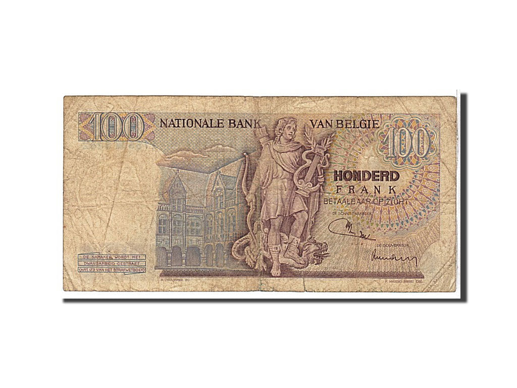Belgium, 100 Francs, 1972, KM #134b, VF(20-25), 438715352