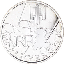 Francja, 10 Euro, Euros des régions, 2010, Paris, Auvergne, MS(65-70), Srebro