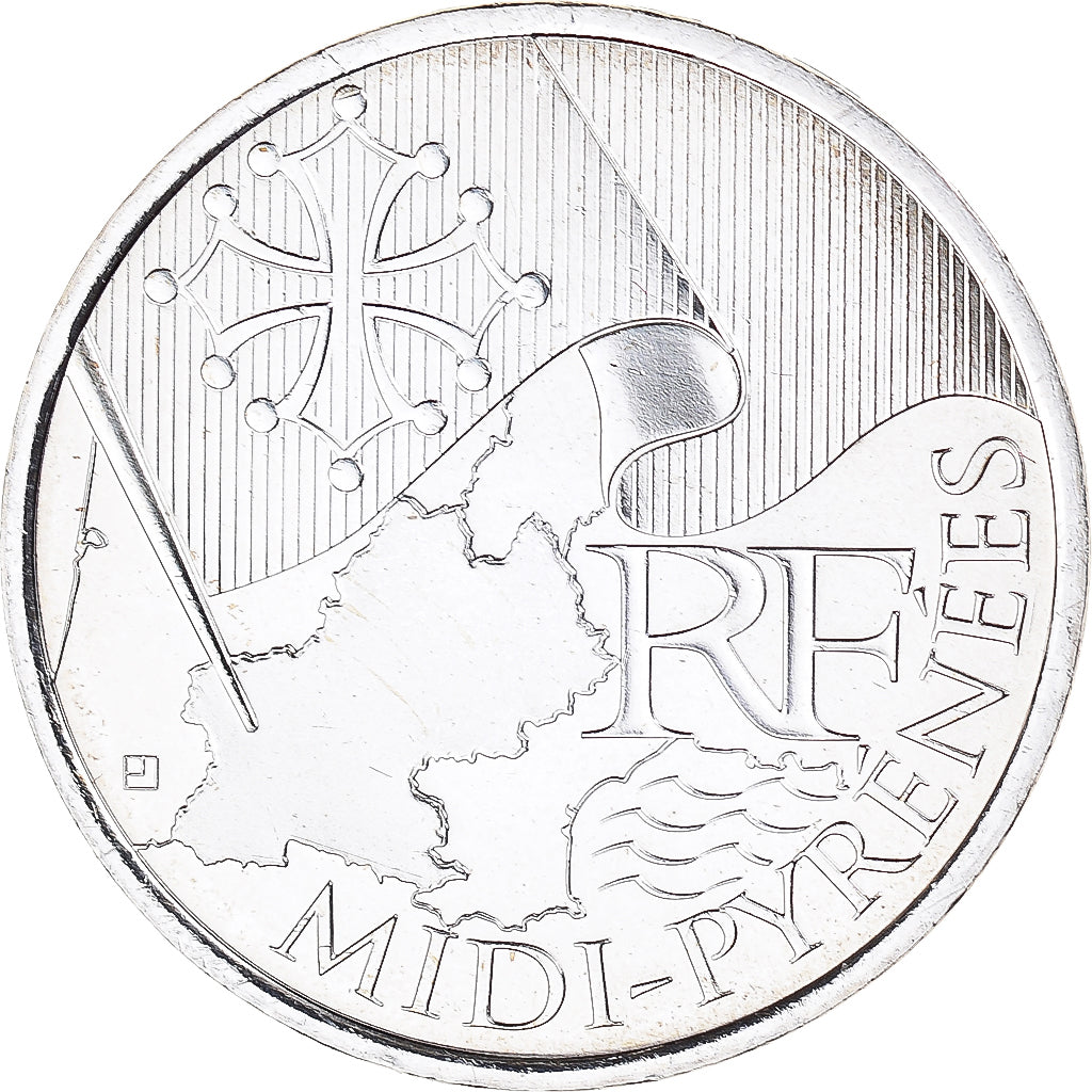 France, 10 Euro, Midi-Pyrénées, Euros des régions, 2010, Paris