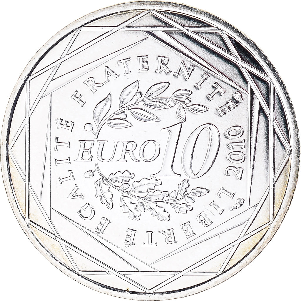França, 10 Euro, Rhone-Alpes, Euros des régions, 2010, Paris, Rhône-Alpes