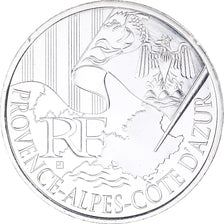 França, 10 Euro, Provence-Alpes-Cote d'Azur, Euros des régions, 2010, Paris