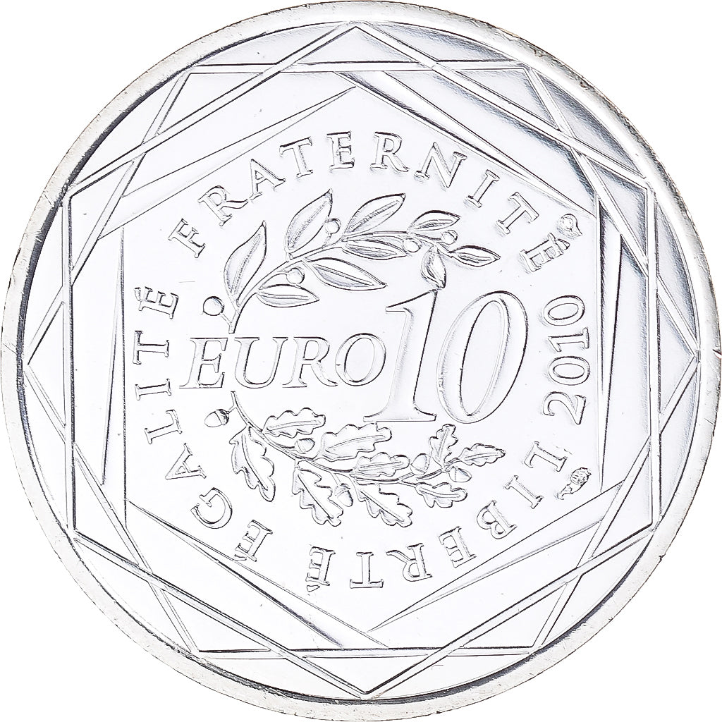 França, 10 Euro, Provence-Alpes-Cote d'Azur, Euros des régions, 2010, Paris