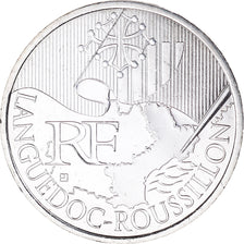 France, 10 Euro, Languedoc-Roussillon, 2010, Paris, MS(65-70), Silver