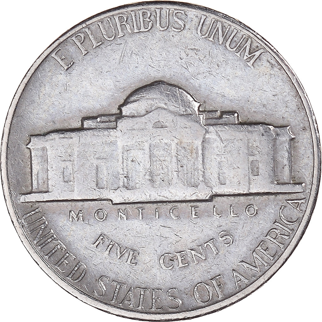 Moneda, Estados Unidos, Jefferson Nickel, 5 Cents, 1966, U.S. Mint