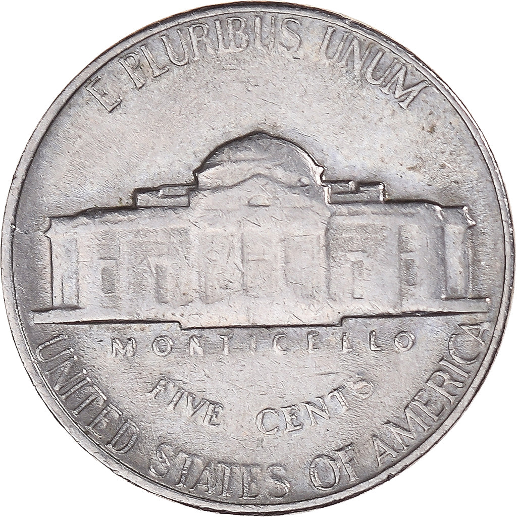 Coin, United States, Jefferson Nickel, 5 Cents, 1967, U.S. Mint, Philadelphia