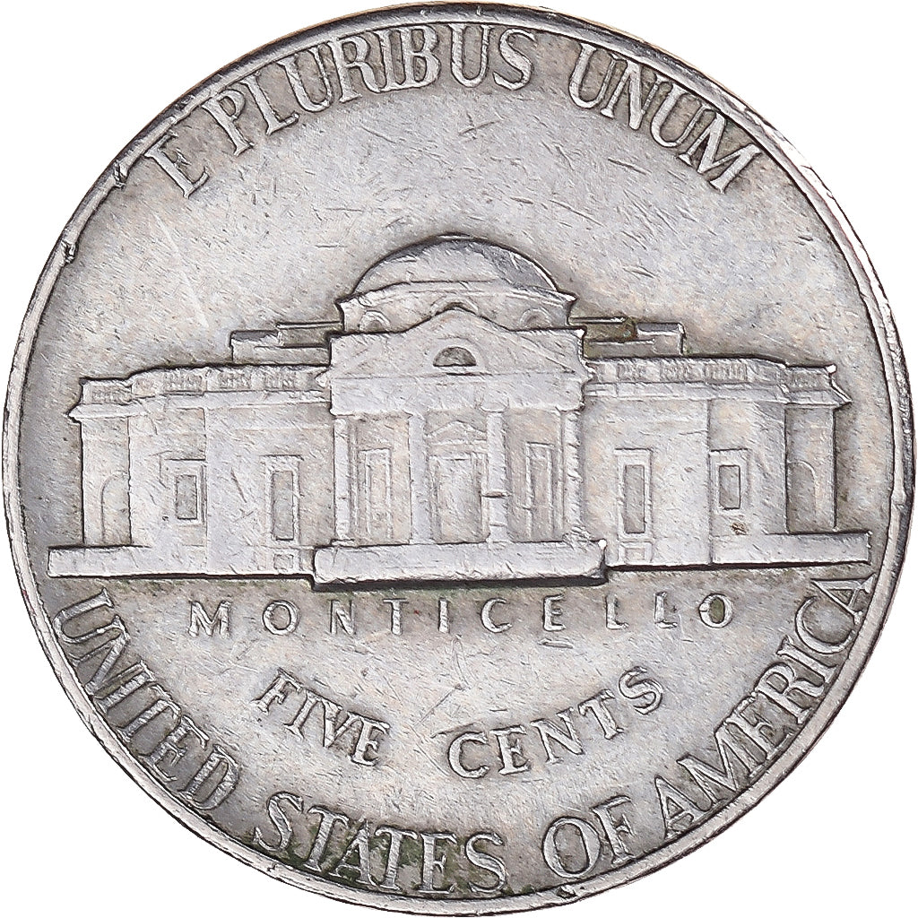 Coin, United States, Jefferson Nickel, 5 Cents, 1971, U.S. Mint, Philadelphia