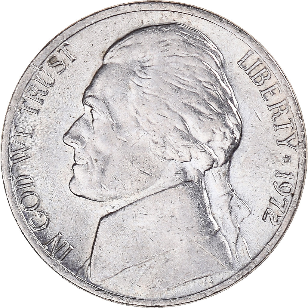 Moneta, Stati Uniti, Jefferson Nickel, 5 Cents, 1972, U.S. Mint, Philadelphia