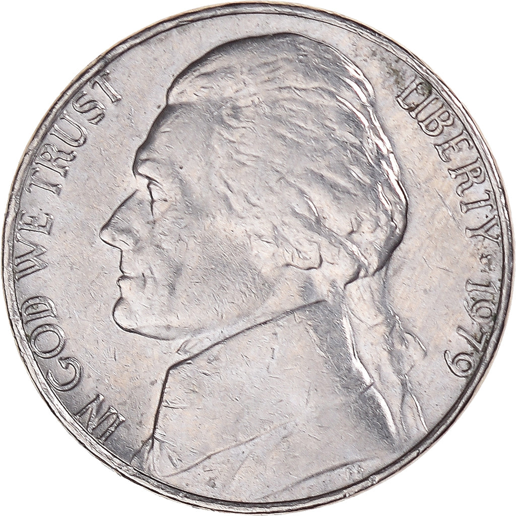 Moneta, USA, Jefferson Nickel, 5 Cents, 1979, U.S. Mint, Philadelphia