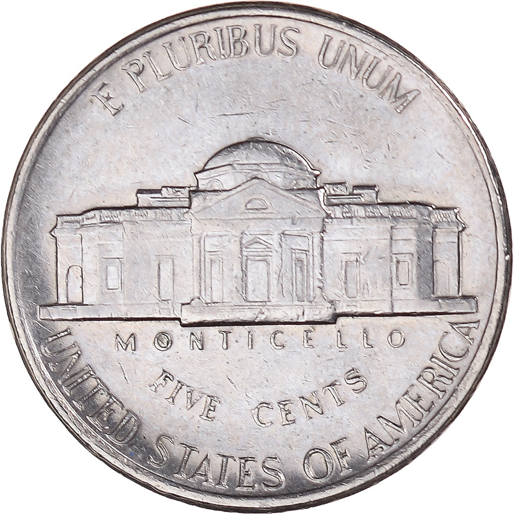 Moeda, Estados Unidos da América, Jefferson Nickel, 5 Cents, 1984, U.S. Mint