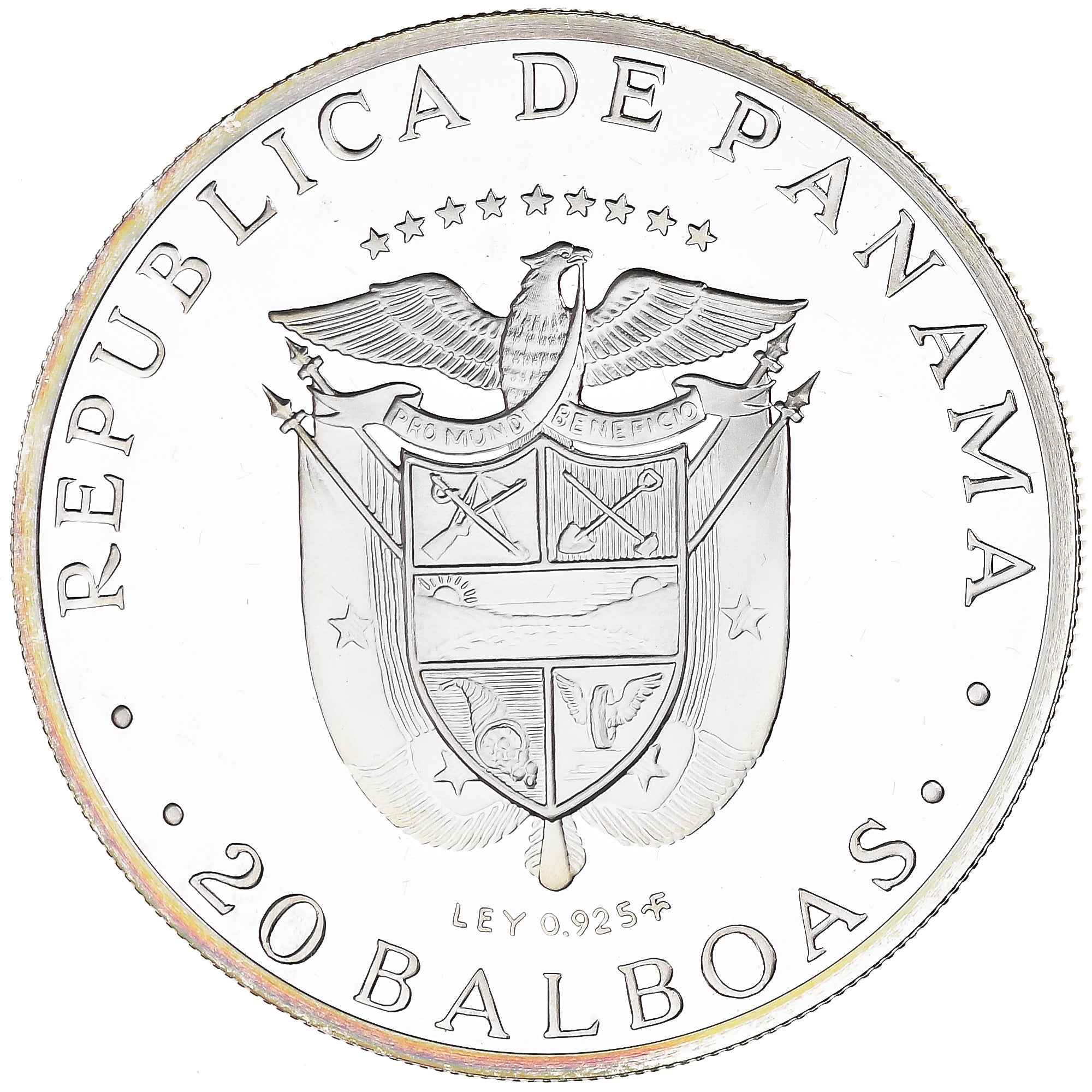 Monnaie, Panama, 20 Balboas, 1974, U.S. Mint, Proof, FDC, Argent, KM:31