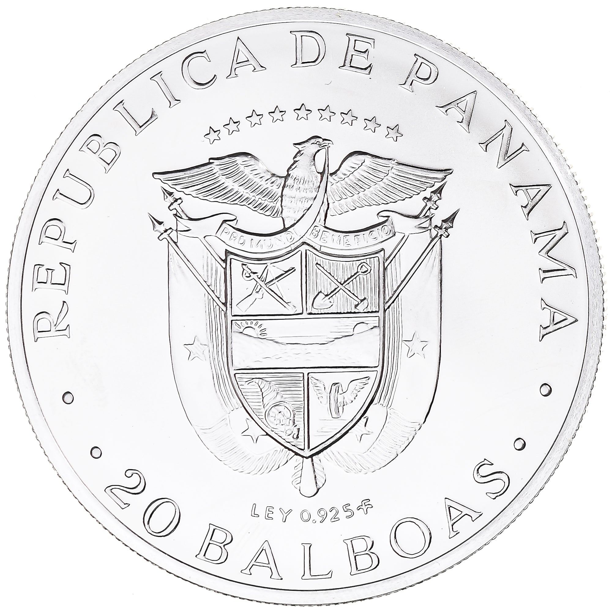 Monnaie, Panama, 20 Balboas, 1974, U.S. Mint, Proof, SPL+, Argent, KM:31