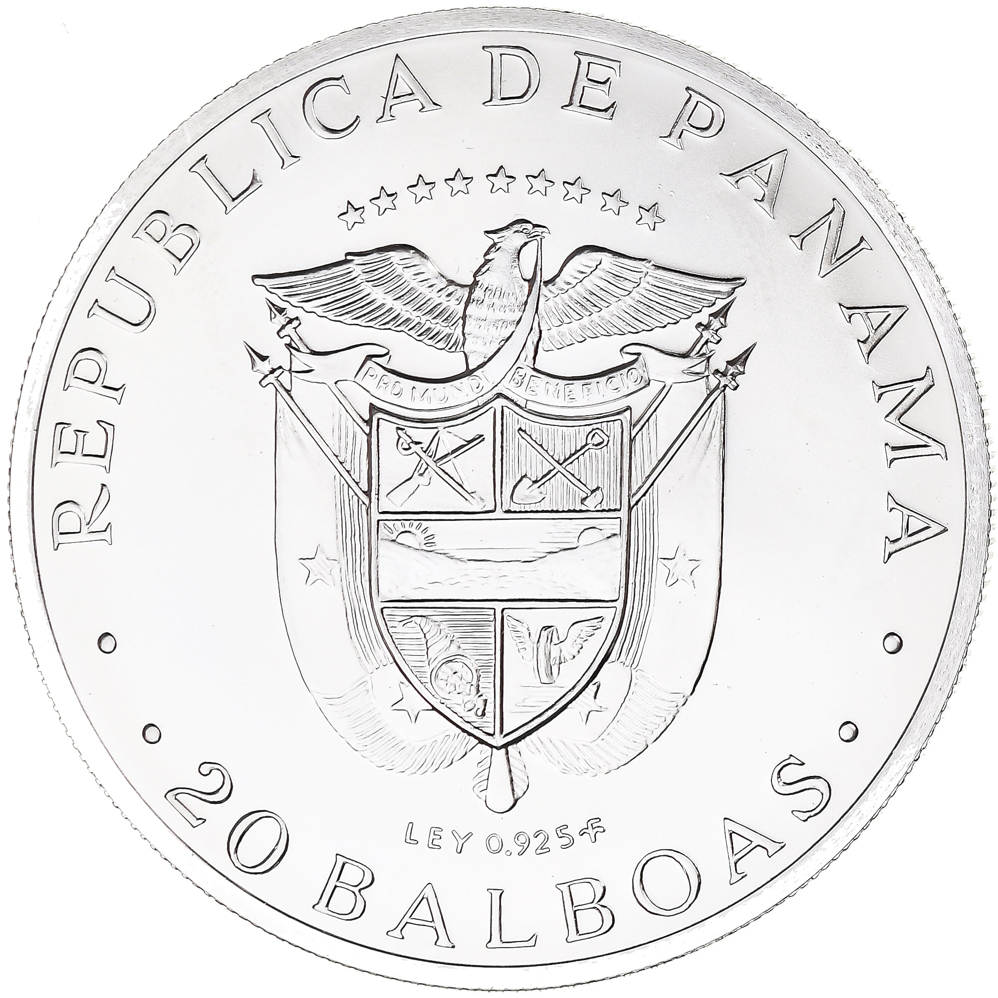 Monnaie, Panama, 20 Balboas, 1974, U.S. Mint, Proof, FDC, Argent, KM:31