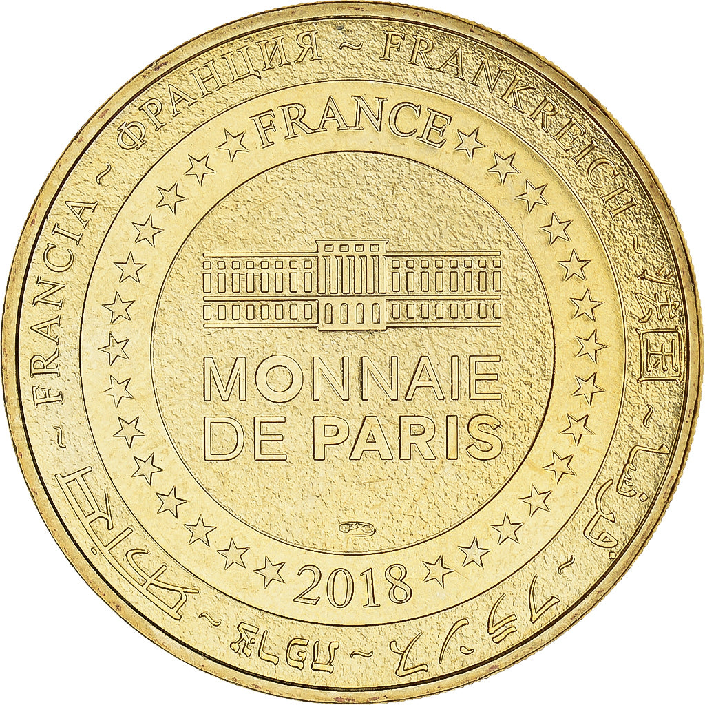 Francia, zeton, Montignac - Grottes de Lascaux, 2018, MDP, SC, Aluminio y