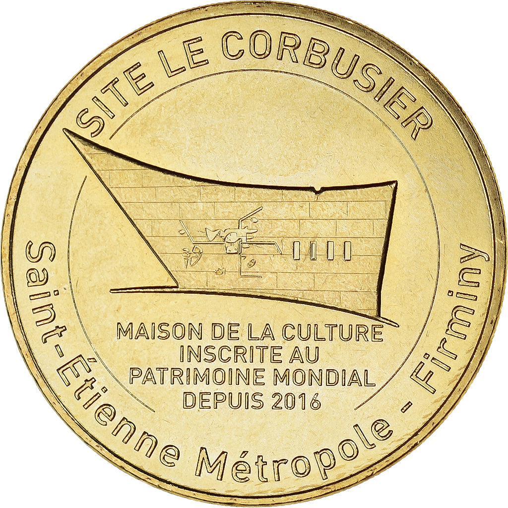 France, Token, Firminy - Site Le Corbusier, 2017, MDP, MS(63), Copper-nickel