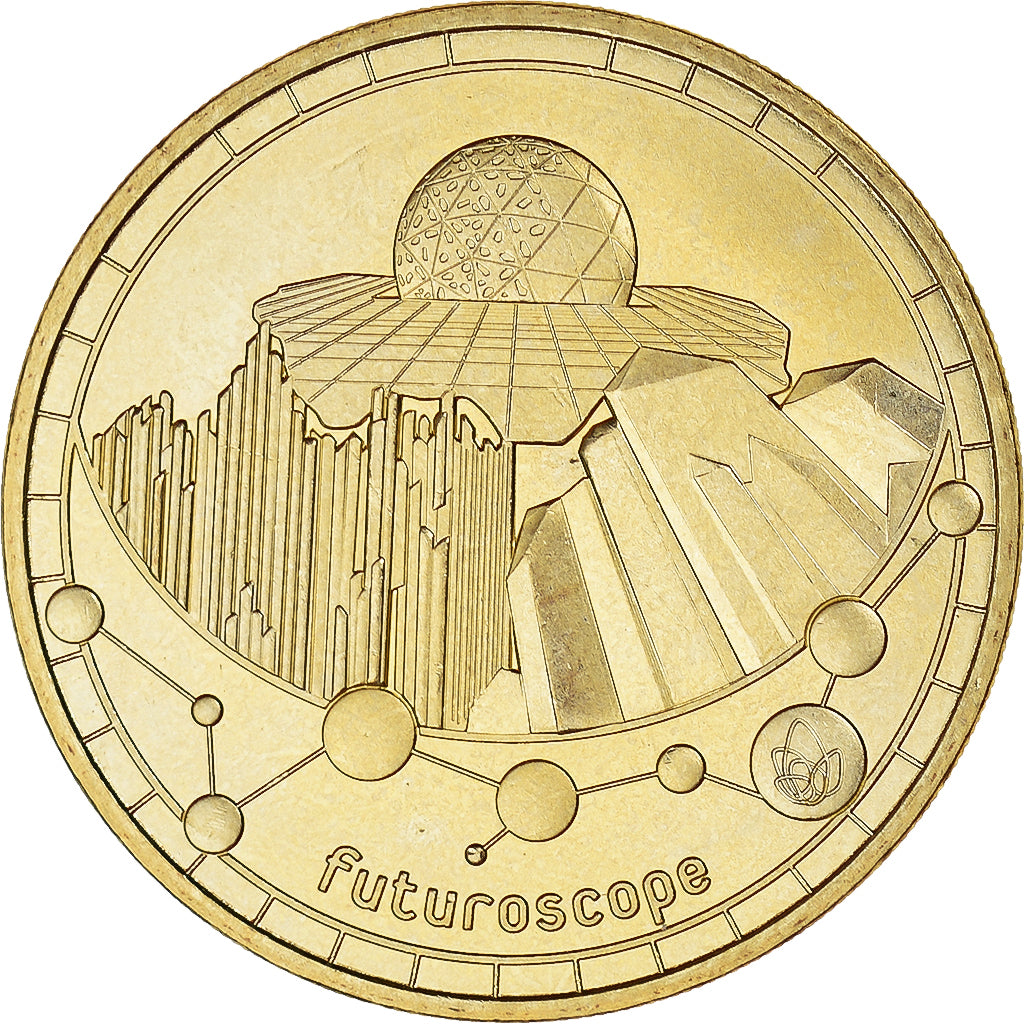 Francia, zeton, Jaunay-Clan - Futuroscope n° 25 - Les trois pavillons, 2018