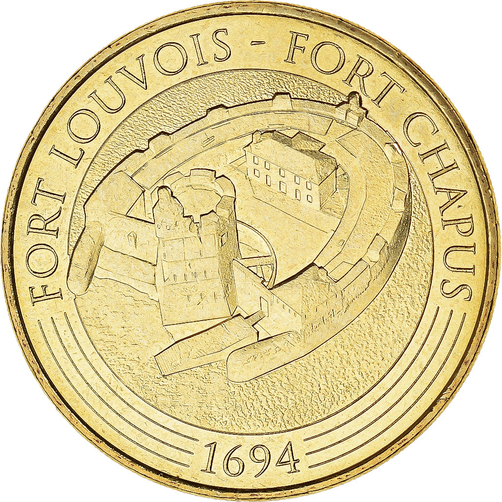 Francia, zeton, BOURCEFRANC-LE-CHAPUS - Fort Louvois Fort Chapus - 1694 Vue