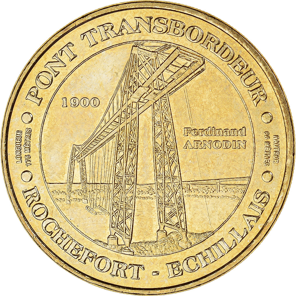 France, Jeton, Jeton Touristique, Echillais - Pont Transbordeur Rochefort, 2012