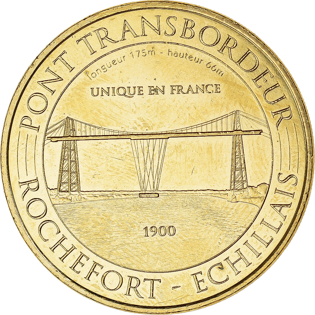 Francia, zeton, ECHILLAIS - PONT TRANSBORDEUR ROCHEFORT - N°2 de face, 2016