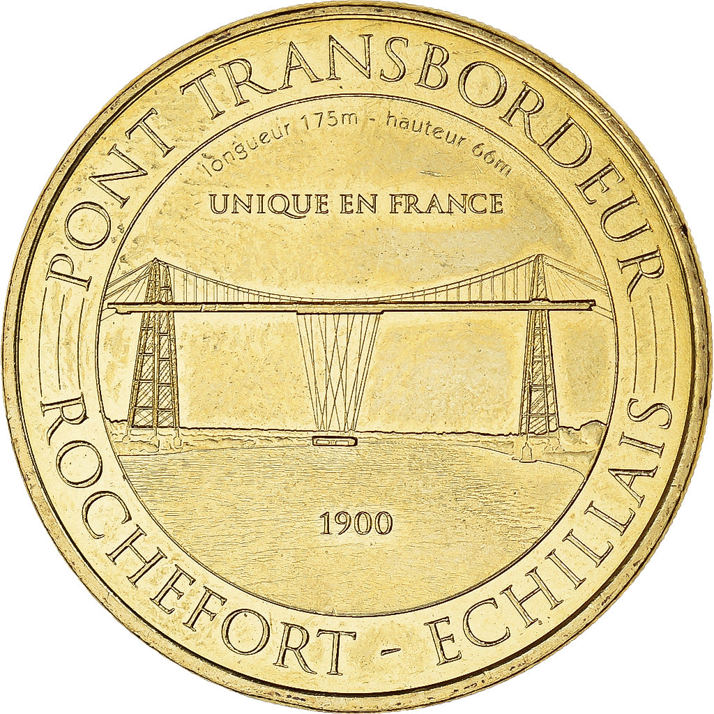 France, Jeton, ECHILLAIS - PONT TRANSBORDEUR ROCHEFORT - N°2 de face, 2016
