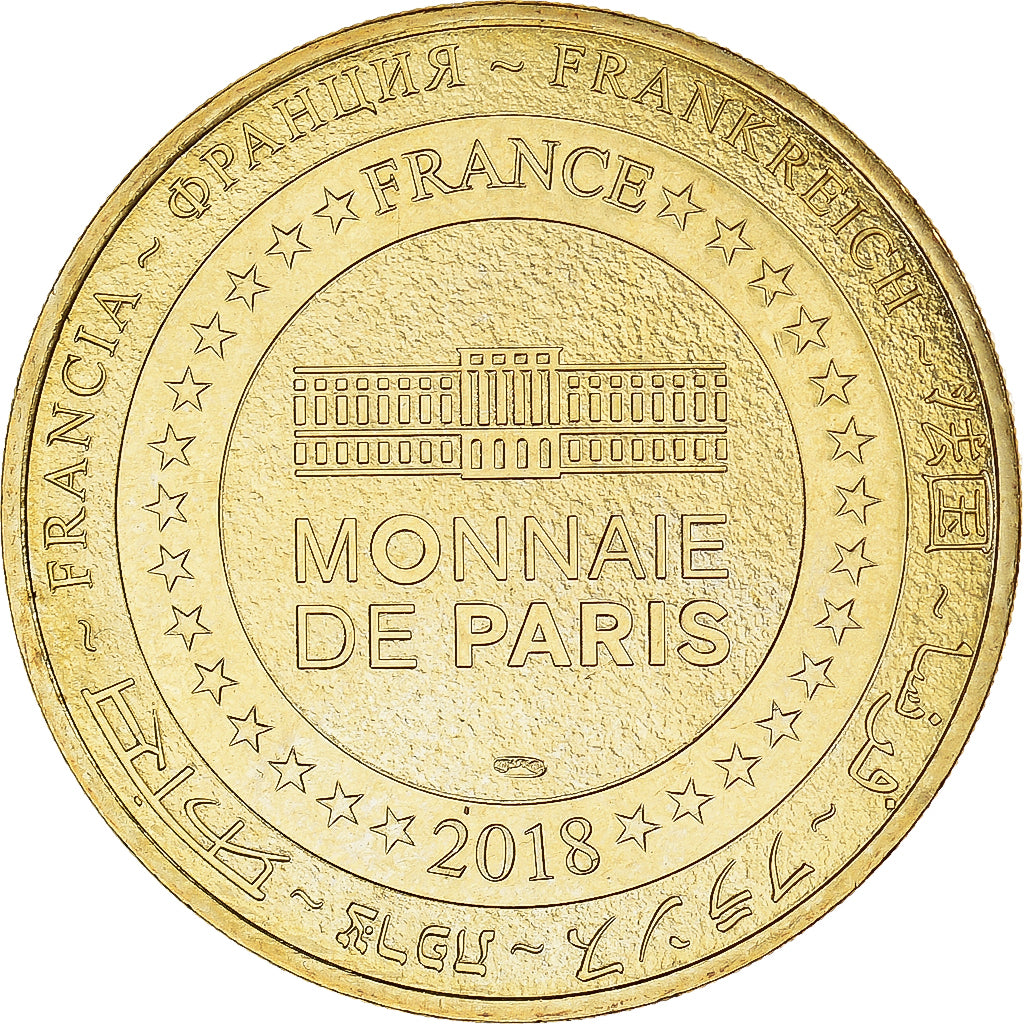 Francia, zeton, Super-Besse - Husky et snowboarder, 2018, MDP, SC, Aluminio y