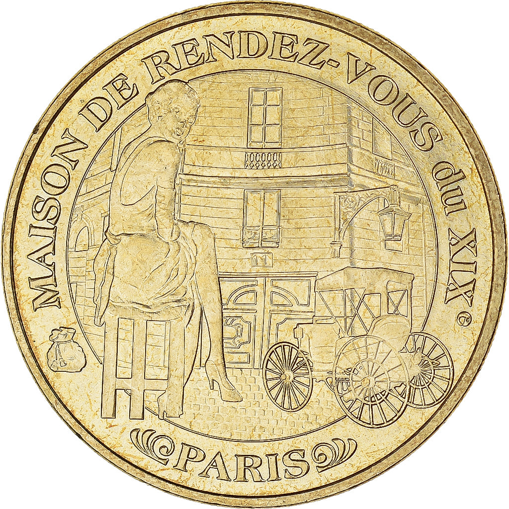 France, Token, Touristic token, MAISON DE RENDEZ-VOUS du XIXè - Paris, 2008