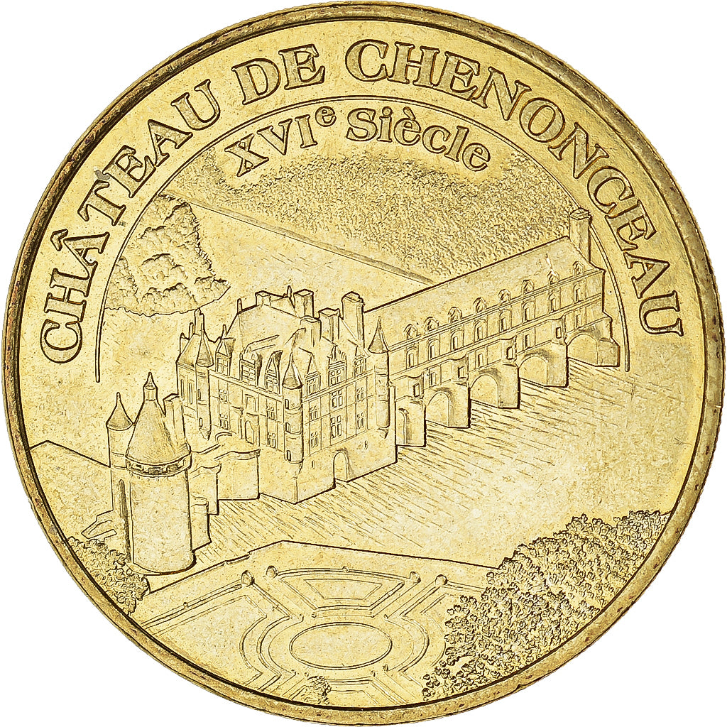 France, Token, Chenonceau - Château n°3, 2017, MDP, MS(63), Copper-nickel