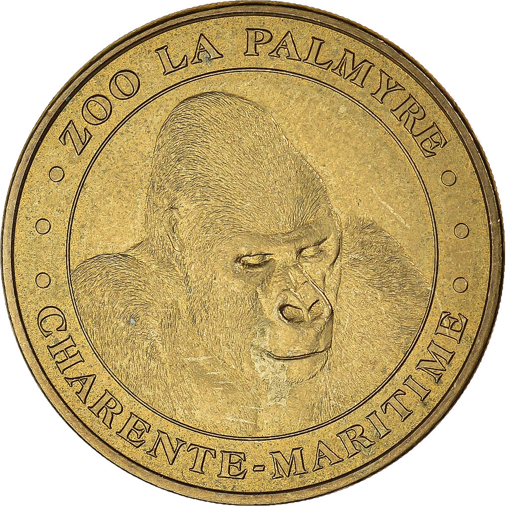 Francia, zeton, 17/ Zoo de la Palmyre - Gorille, 2013, MDP, SC, Aluminio y