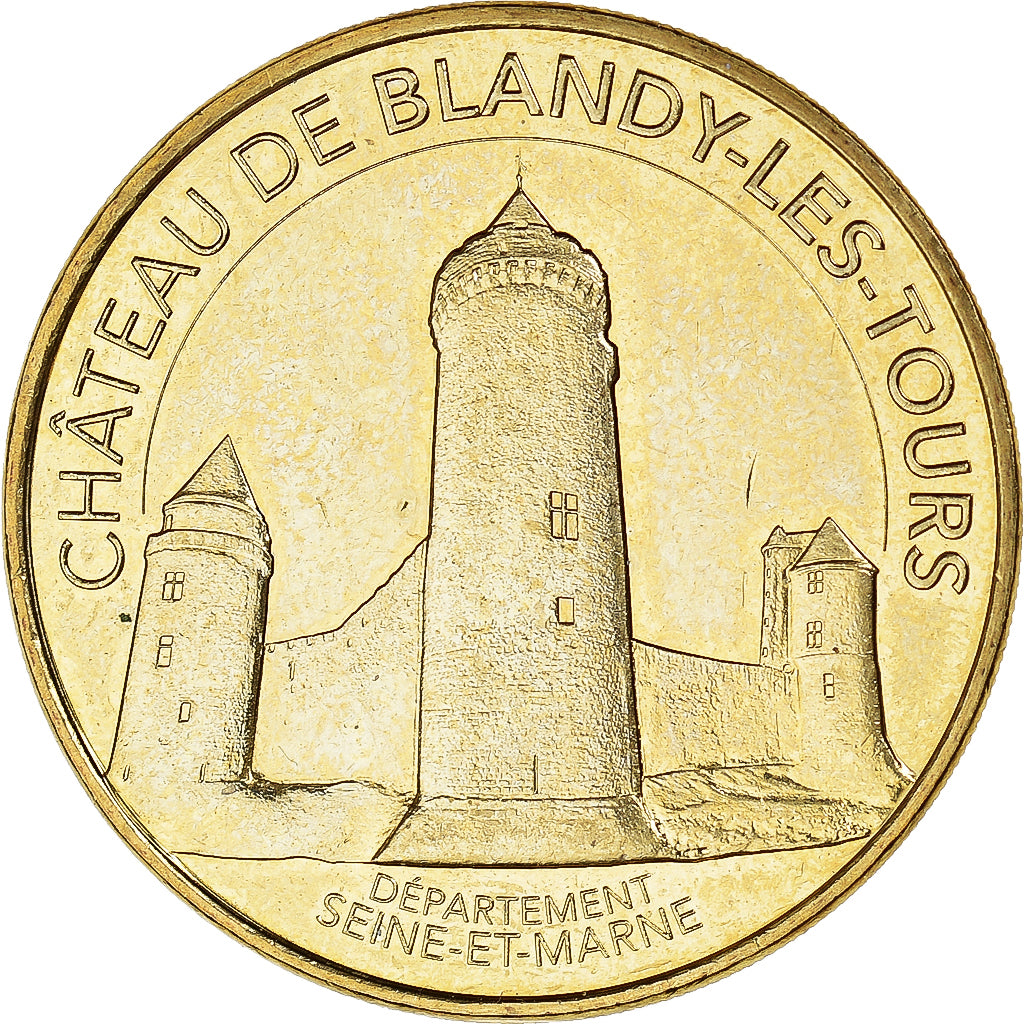 Francia, zeton, Blandy-les-Tours - Château, 2018, MDP, SC, Aluminio y