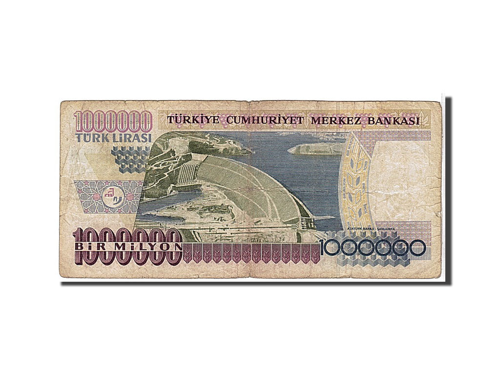 Turkey, 1,000,000 Lira, 1995, KM #209, VF(20-25), 6J8866095