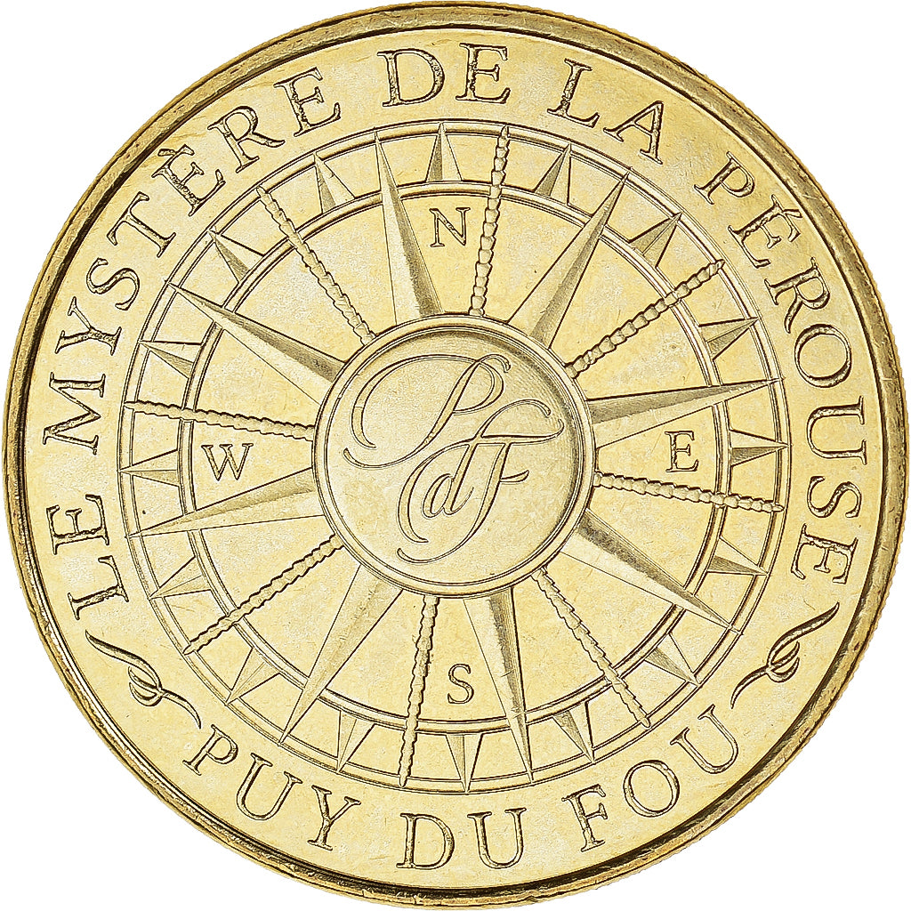 Francia, zeton, Les Epesses - Puy du Fou n°15, 2018, MDP, SC+, Aluminio y