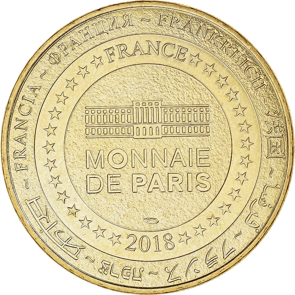 France, Token, Brantôme - Abbaye, 2018, MDP, MS(64), Copper-nickel Aluminium