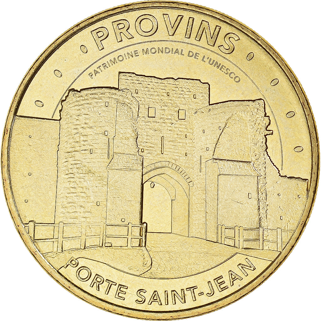 France, Token, Provins - Porte Saint-Jean, 2018, MDP, MS(64), Copper-nickel